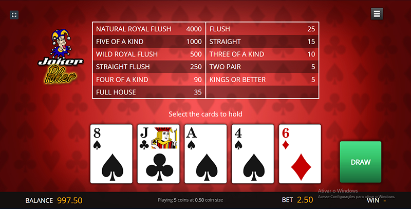 play video poker online