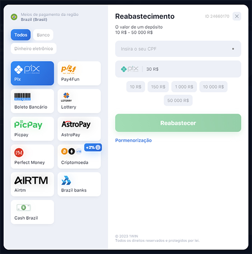 plinko 1win deposito